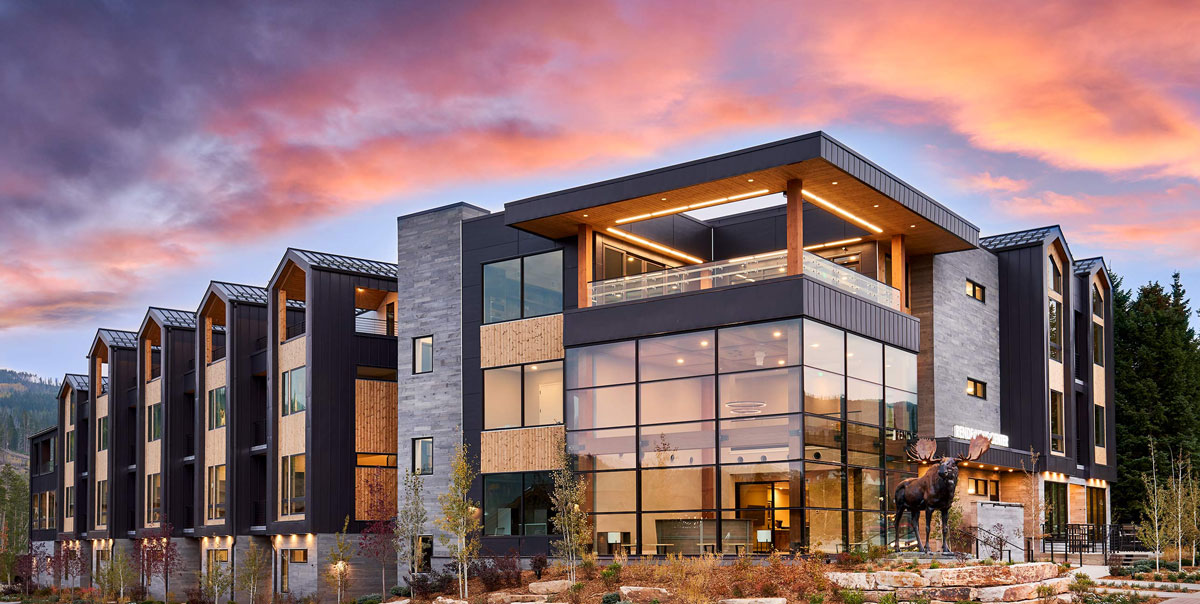 Koelbel Winter Park Office Visitors Center at Dusk